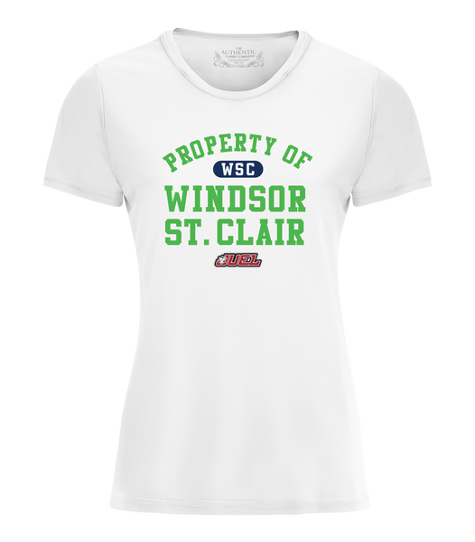 Property of Windsor St. Clair Basketball Ladies Dri-Fit T-Shirt with Printed Logo