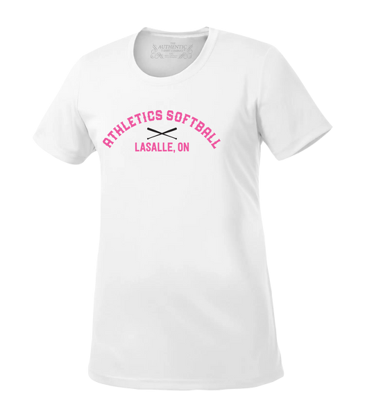 Athletics Softball Ladies Dri-Fit Tee with Printed Logo