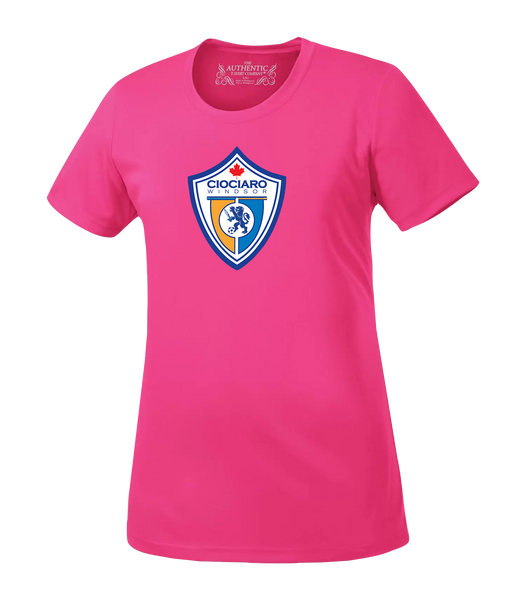 Ciociaro Soccer Crest Ladies Dri-Fit T-Shirt with Printed Logo
