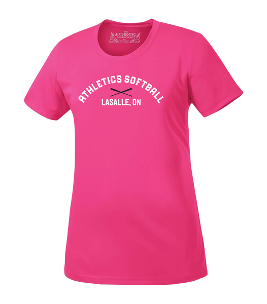 Athletics Softball Ladies Dri-Fit Tee with Printed Logo
