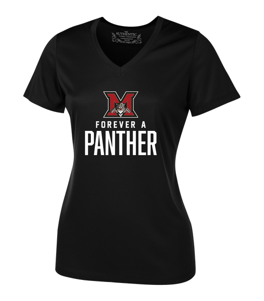 Maranatha 'Forever A Panther' Ladies 'Alternate Script' Dri-Fit Short Sleeve with Printed Logo