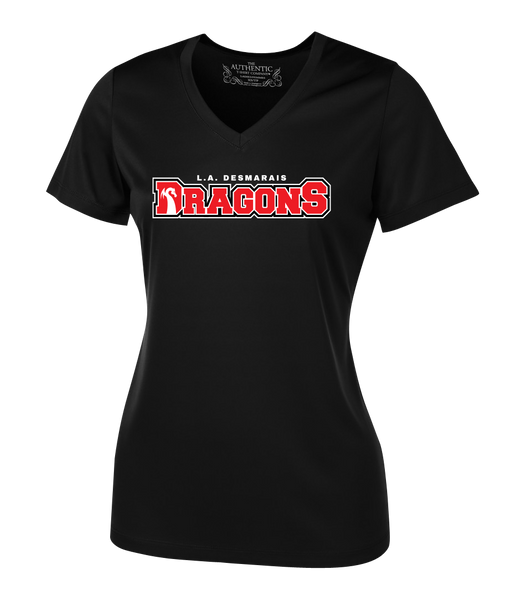 LAD Dragons Ladies Dri-Fit Short Sleeve with Printed Logo