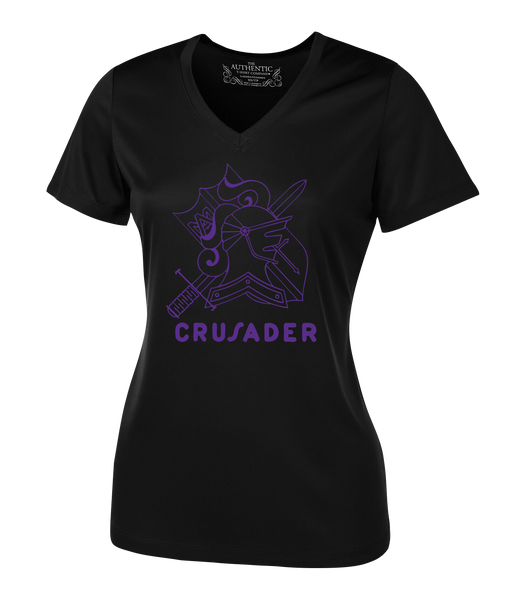 "Assumption Crusaders" Ladies' Dri-Fit Short Sleeve with Printed Logo