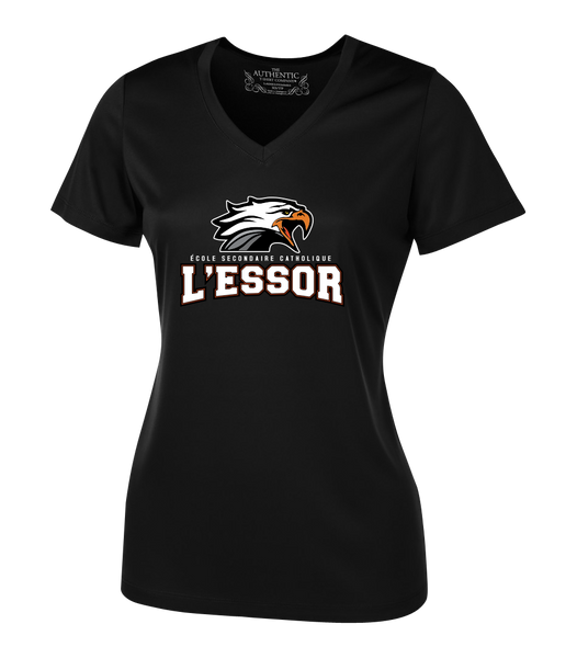 L'Essor Ladies 'Alternate Script' Dri-Fit Short Sleeve with Printed Logo
