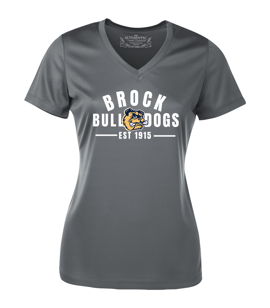 General Brock EST 1915 Ladies 'Alternate Script' Dri-Fit Short Sleeve with Printed Logo