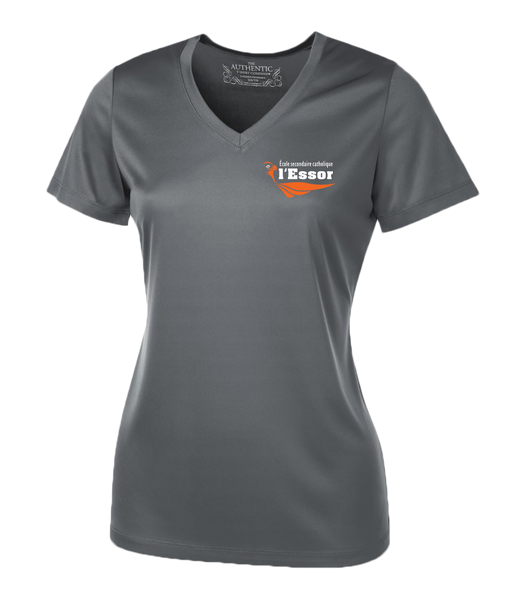 L'Essor Ladies 'Alternate Script' Dri-Fit Short Sleeve with Printed Left Chest Logo