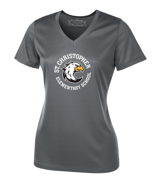 St. Christopher Ladies 'Alternate Script' Dri-Fit Short Sleeve