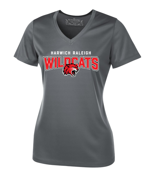 Harwich Raleigh Ladies 'Alternate Script' Dri-Fit Short Sleeve with Printed Logo