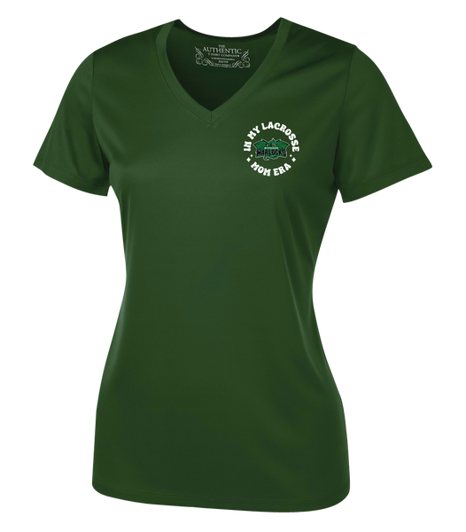 Windsor Warlocks Lacrosse Mom Era Ladies V-Neck Tee with Printed Logo