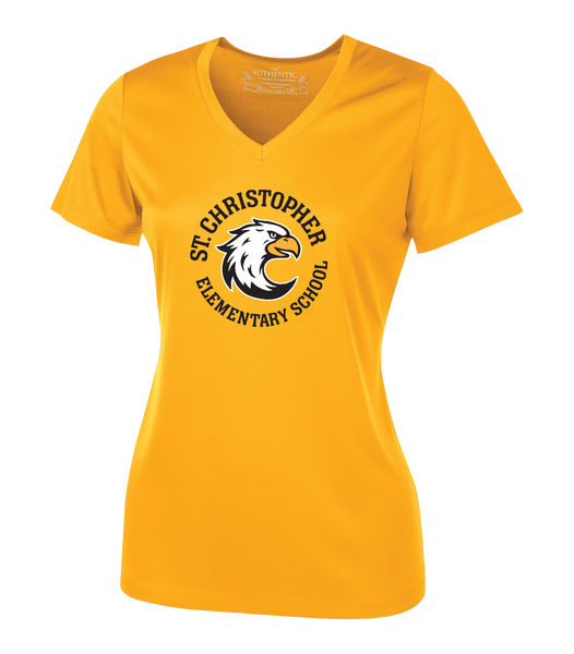 St. Christopher Ladies 'Alternate Script' Dri-Fit Short Sleeve