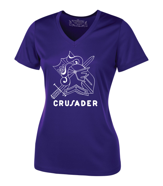 "Assumption Crusaders" Ladies' Dri-Fit Short Sleeve with Printed Logo