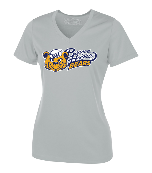 Beacon Heights Bears Ladies 'Alternate Script' Dri-Fit Short Sleeve with Printed Logo