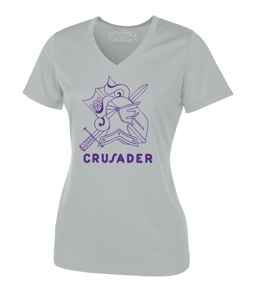 "Assumption Crusaders" Ladies' Dri-Fit Short Sleeve with Printed Logo