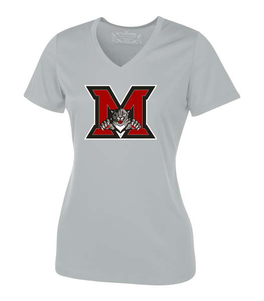 Maranatha Panthers Ladies 'Alternate Script' Dri-Fit Short Sleeve with Printed Logo