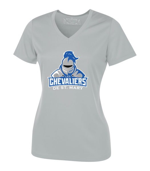 Les Chevaliers De St. Mary Team Ladies Dri-Fit Short Sleeve with Printed Logo
