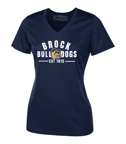 General Brock EST 1915 Ladies 'Alternate Script' Dri-Fit Short Sleeve with Printed Logo