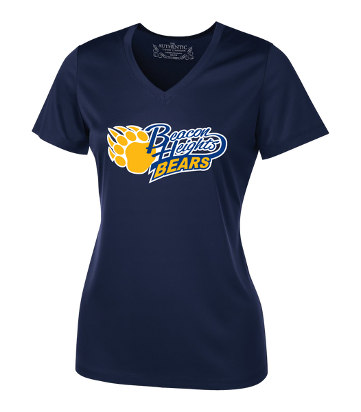 Beacon Heights Ladies 'Alternate Script' Dri-Fit Short Sleeve with Printed Logo