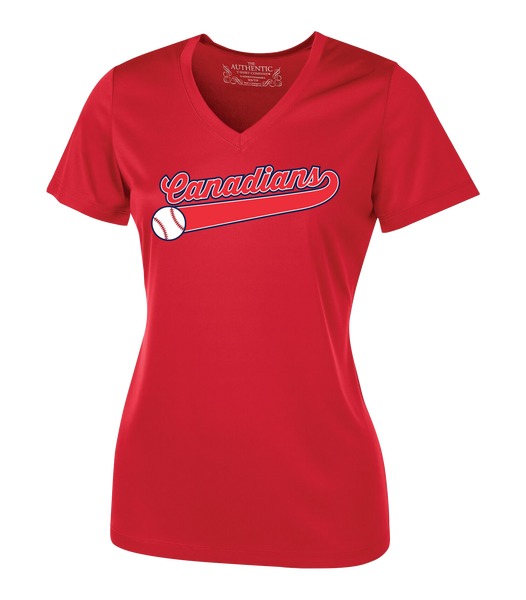 Windsor South Canadians Ladies Dri-Fit Short Sleeve with Printed Logo