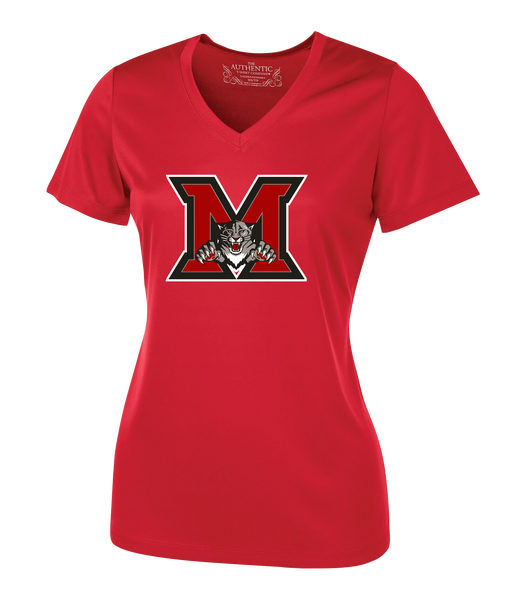 Maranatha Panthers Ladies 'Alternate Script' Dri-Fit Short Sleeve with Printed Logo