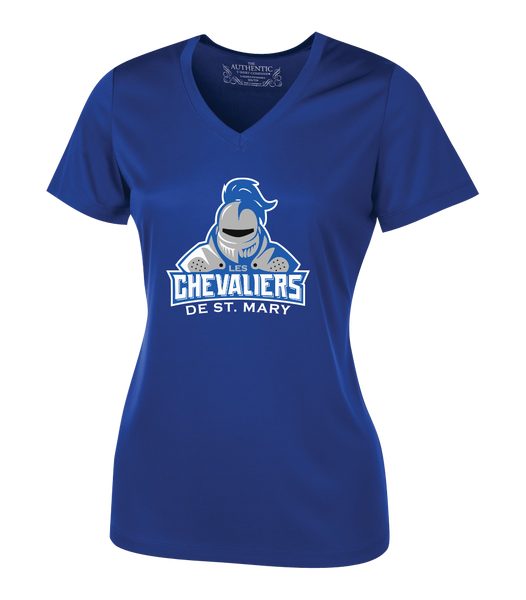 Les Chevaliers De St. Mary Team Ladies Dri-Fit Short Sleeve with Printed Logo
