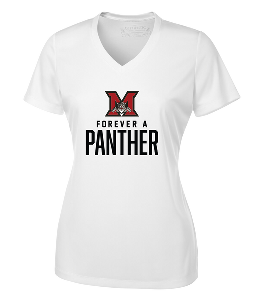 Maranatha 'Forever A Panther' Ladies 'Alternate Script' Dri-Fit Short Sleeve with Printed Logo