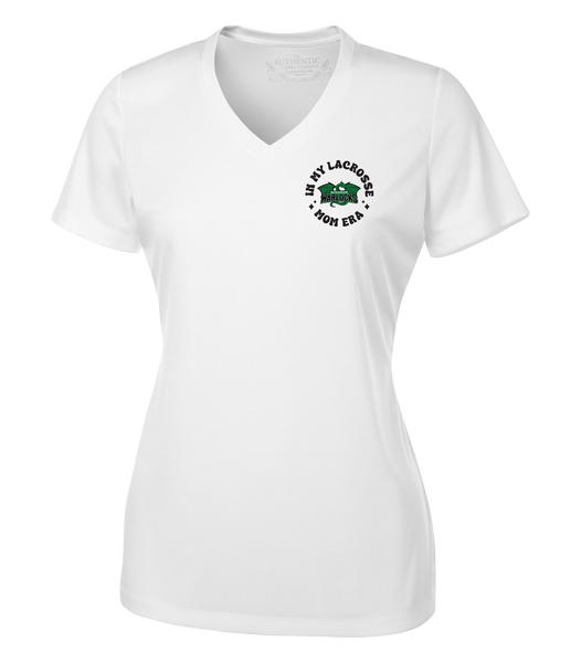 Windsor Warlocks Lacrosse Mom Era Ladies V-Neck Tee with Printed Logo