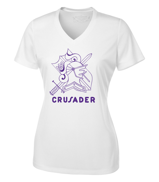 "Assumption Crusaders" Ladies' Dri-Fit Short Sleeve with Printed Logo