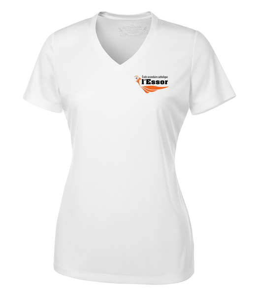 L'Essor Ladies 'Alternate Script' Dri-Fit Short Sleeve with Printed Left Chest Logo