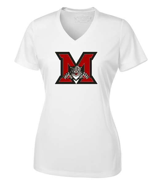 Maranatha Panthers Ladies 'Alternate Script' Dri-Fit Short Sleeve with Printed Logo