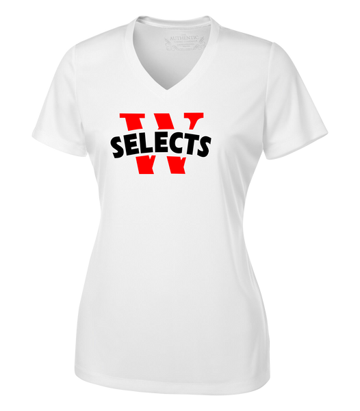Selects Ladies Dri-Fit Short Sleeve with Printed Logo and Personalization