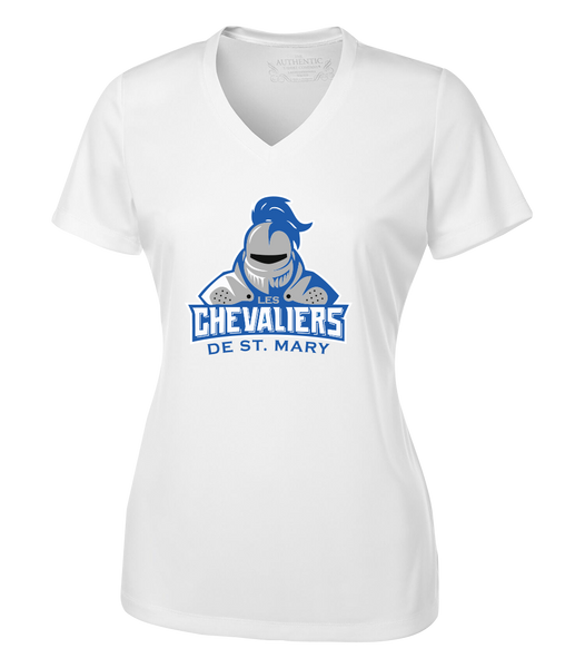 Les Chevaliers De St. Mary Team Ladies Dri-Fit Short Sleeve with Printed Logo