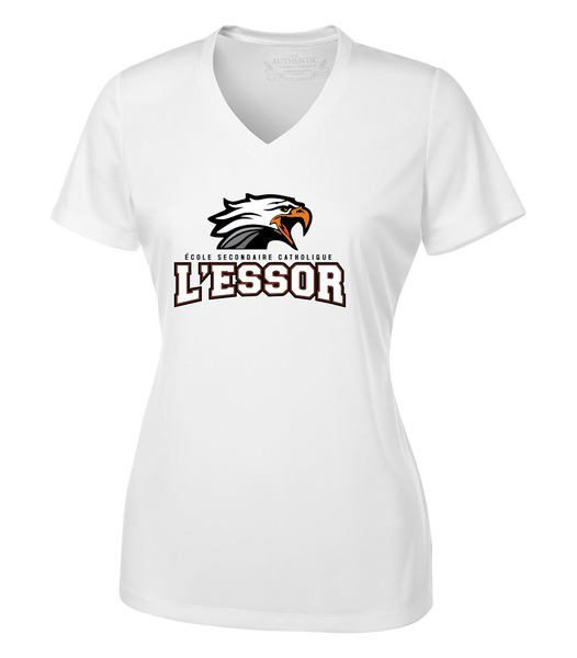 L'Essor Ladies 'Alternate Script' Dri-Fit Short Sleeve with Printed Logo