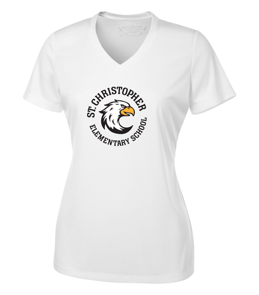 St. Christopher Ladies 'Alternate Script' Dri-Fit Short Sleeve