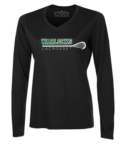 Warlocks Lacrosse Stick Ladies Dri Fit Long Sleeve