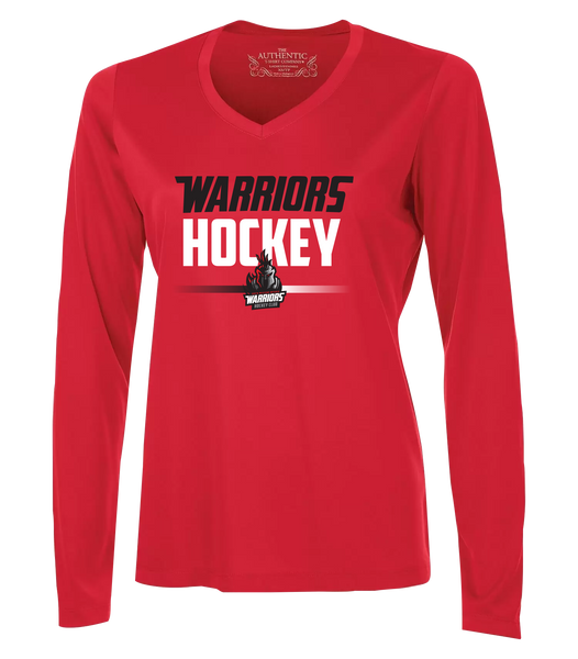 Warrior Hockey Dri-Fit Long Sleeve with Printed Logo