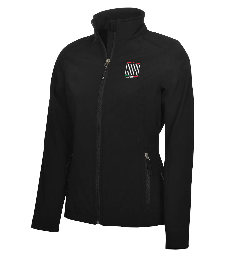 CIBPA Thunder Bay Ladies Water Repellent Soft Shell Jacket with Left Chest Embroidered Logo