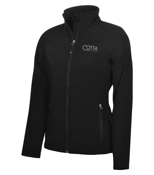 Cotta Ladies Water Repellent Soft Shell Jacket with Left Chest Embroidered Logo