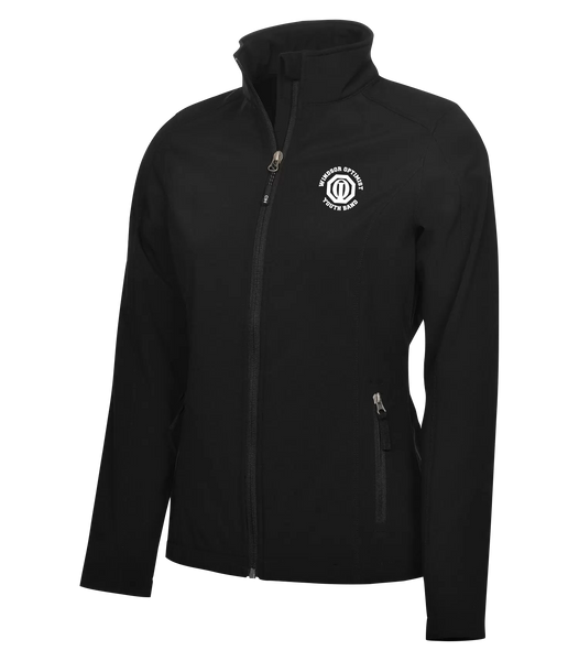 Windsor Optimist Band Ladies Water Repellent Soft Shell Jacket with Left Chest Embroidered Logo