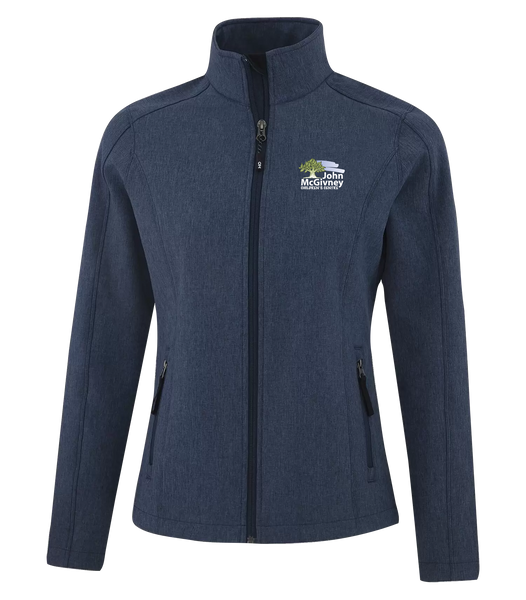 John McGivney Ladies Water Repellent Soft Shell jacket with Embroidered Logo