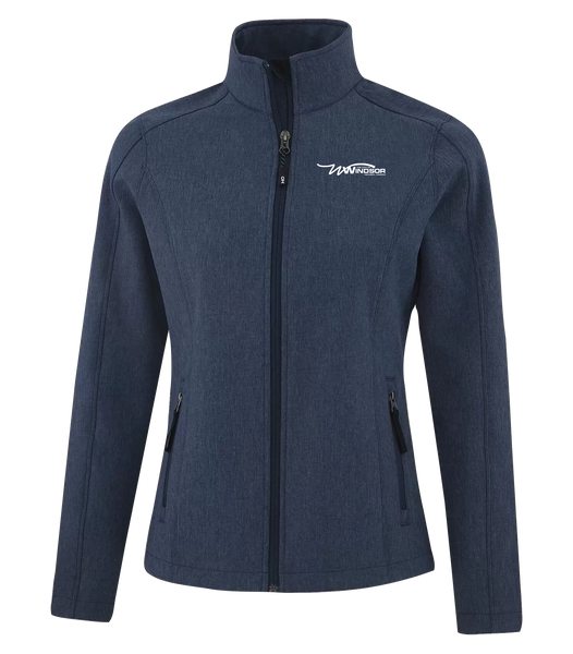 City of Windsor Ladies Water Repellent Soft Shell Jacket with Left Chest Embroidered Logo