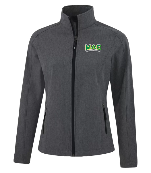 MAC Ladies Water Repellent Soft Shell Jacket with Left Chest Embroidered Logo