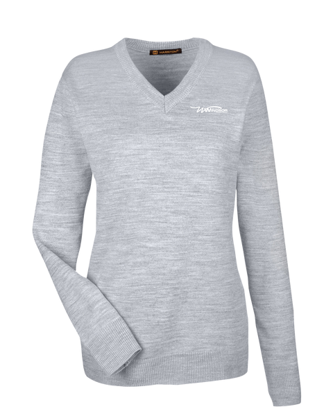 City of Windsor Ladies' Harriton Pilbloc™ V-Neck Sweater with Left Chest Embroidered Logo