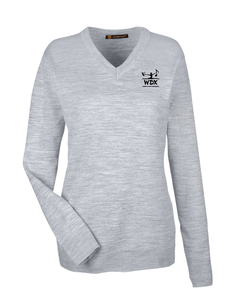 Windsor Dance eXperience Ladies V-Neck Sweater with Embroidered Logo