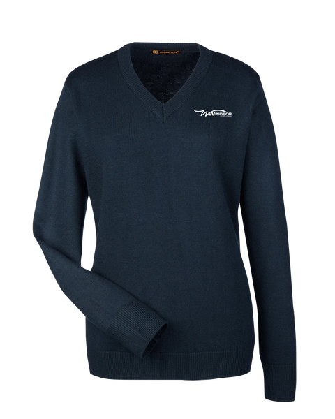 City of Windsor Ladies' Harriton Pilbloc™ V-Neck Sweater with Left Chest Embroidered Logo