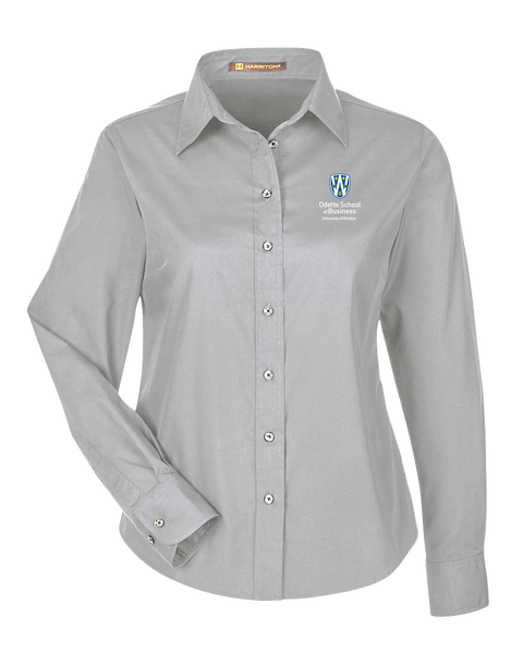 Odette Ladies Essential Poplin with Embroidered Logo