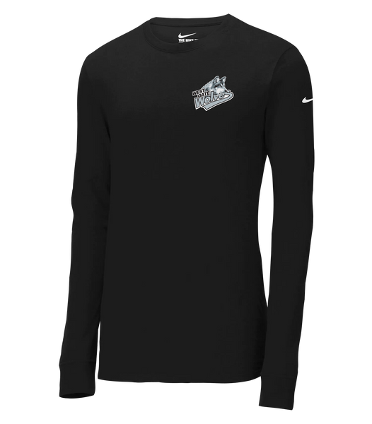 Wolves Staff Adult Nike® Dri-Fit Long Sleeve Tee with Printed Logo