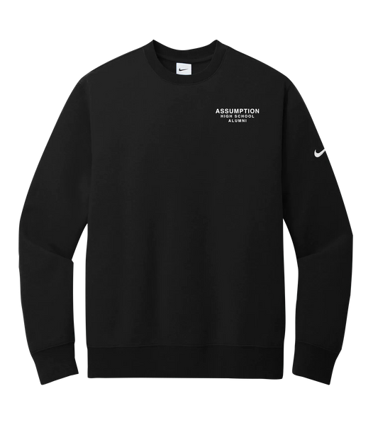 Assumption High School Alumni Adult Nike® Fleece Crewneck Sweatshirt with Left Chest Embroidered Logo