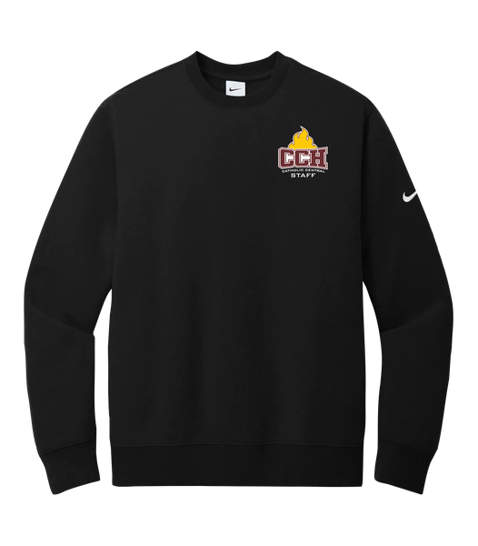 Catholic Central Adult Club Fleece Crewneck with Embroidered Logo