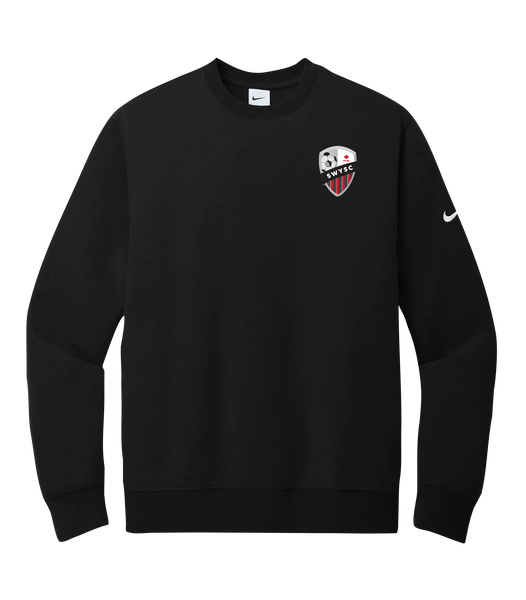 SWYSC Adult Nike Club Fleece Crewneck with Embroidered Logo