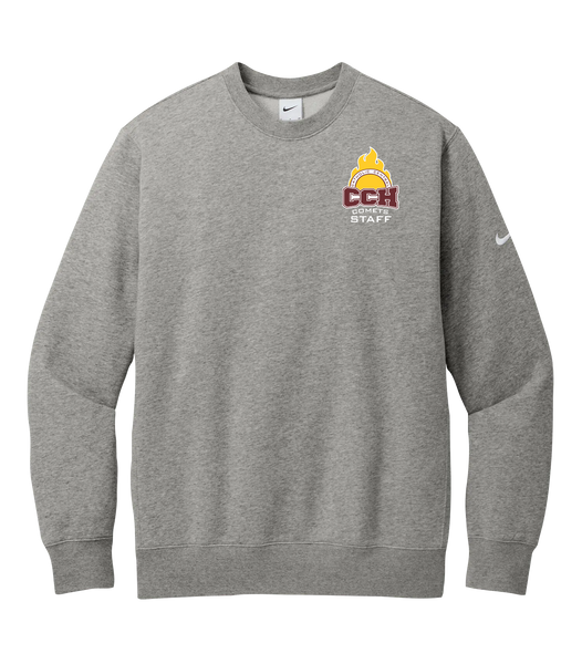 Catholic Central Adult Club Fleece Crewneck with Embroidered Logo